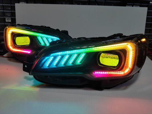 2015-2021 Subaru WRX Subispeed V2 Custom Flow Series Headlights