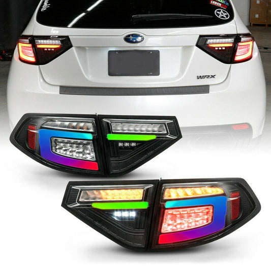 2008-2014 WRX Hatchback Flow Series RGBW Spyder Taillights